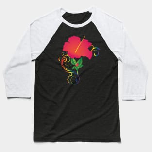 Hibiscus Baseball T-Shirt